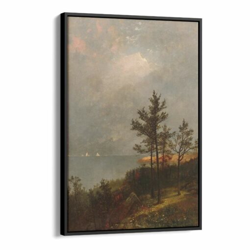 لوحة جدارية – بحيرة وأشجار