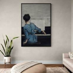 103 1 لوحة جدارية - عازفة البيانو