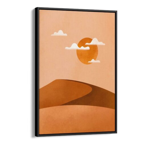 13 1 لوحة جدارية - فن بوهيمي غروب الصحراء