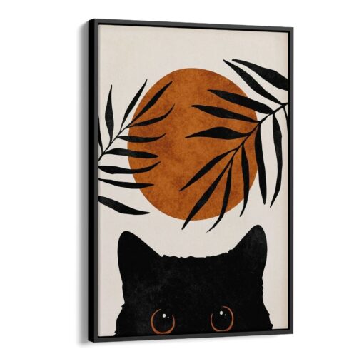16 1 لوحة جدارية - فن بوهيمي قطة
