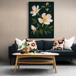 3 6 لوحة جدارية - فن بوهيمي أزهار