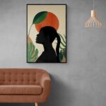 لوحة جدارية – فن بوهيمي طيف امراة
