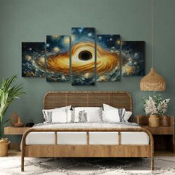 22 لوحة جدارية مقسمة – دوامات الكون