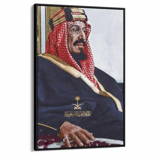 15bnvbnv لوحة جدارية - الملك عبدالعزيز