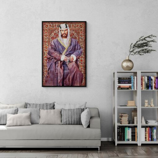 23ghfghf لوحة جدارية - الملك عبدالعزيز