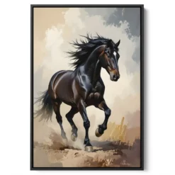 لوحة جدارية أسود